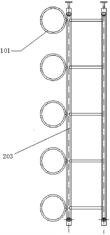 Recovery device and recovery method for waste heat of raw coke oven gas of coking plant