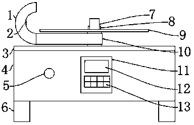 Automatic deflashing device for producing solid tire