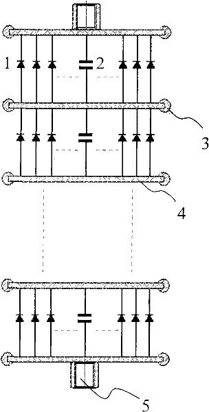 Ultrahigh pressure pulse silicon rectifier stack