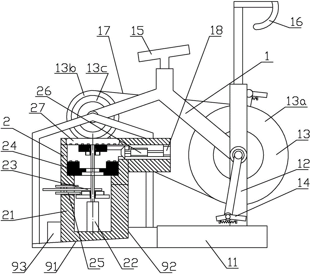 Pedal device having exercise frequency regulating and control effect and used for training bicycle