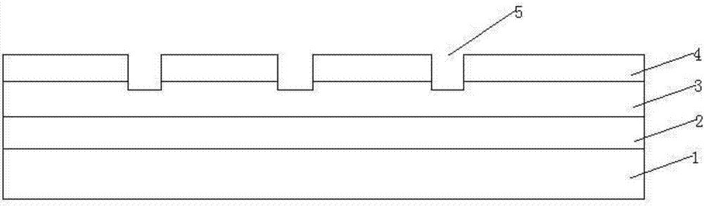 Flip LED chip array structure and preparation method thereof