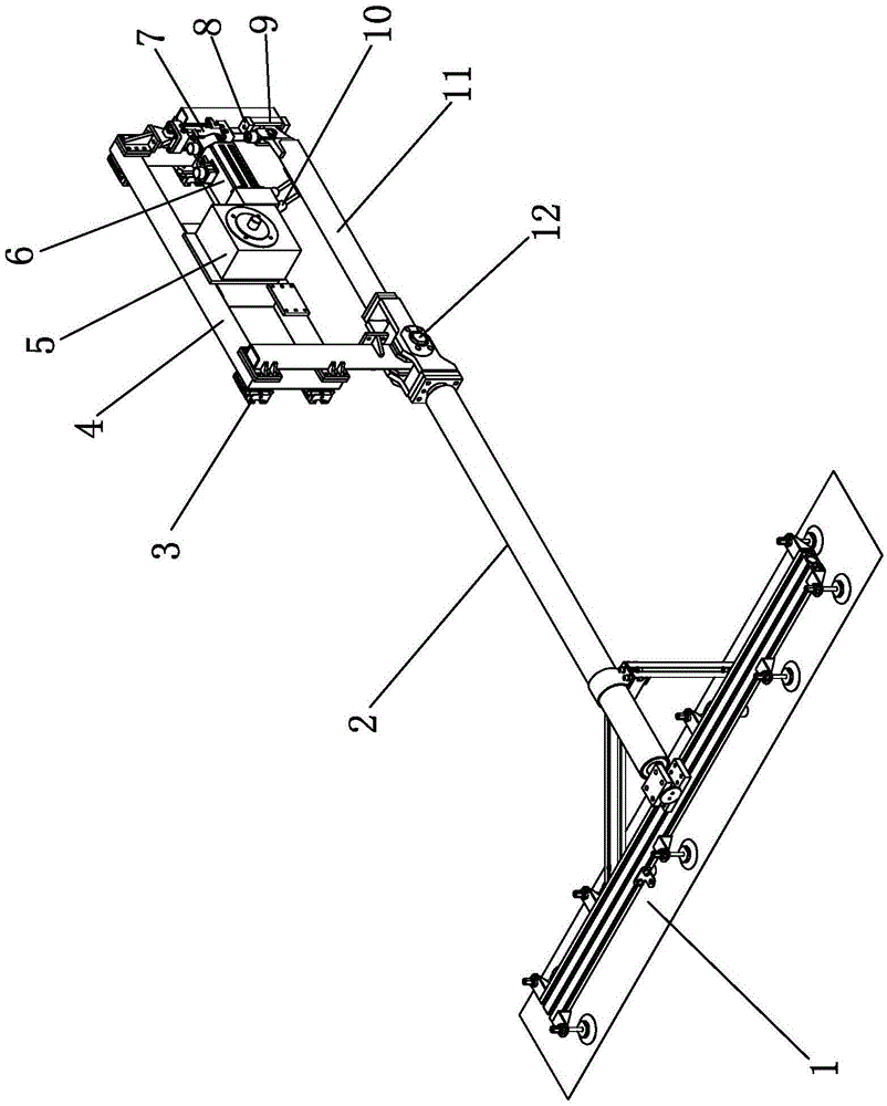 Swing arm type feeding lifting mechanism