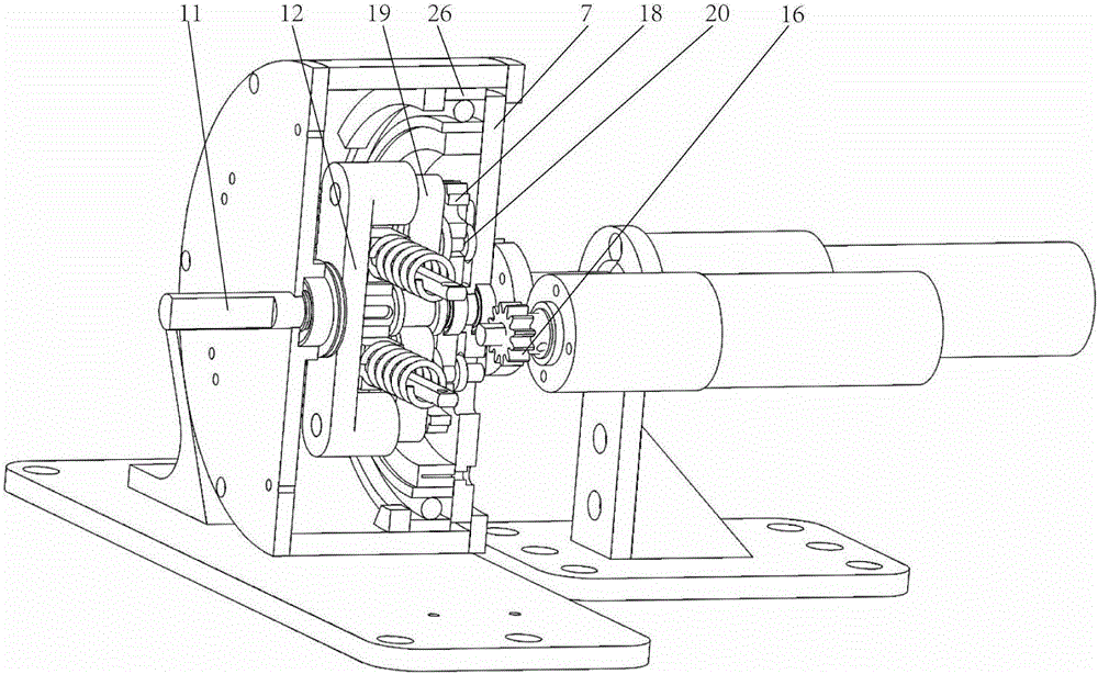 Symmetric type variable stiffness flexible actuator based on variable supporting point