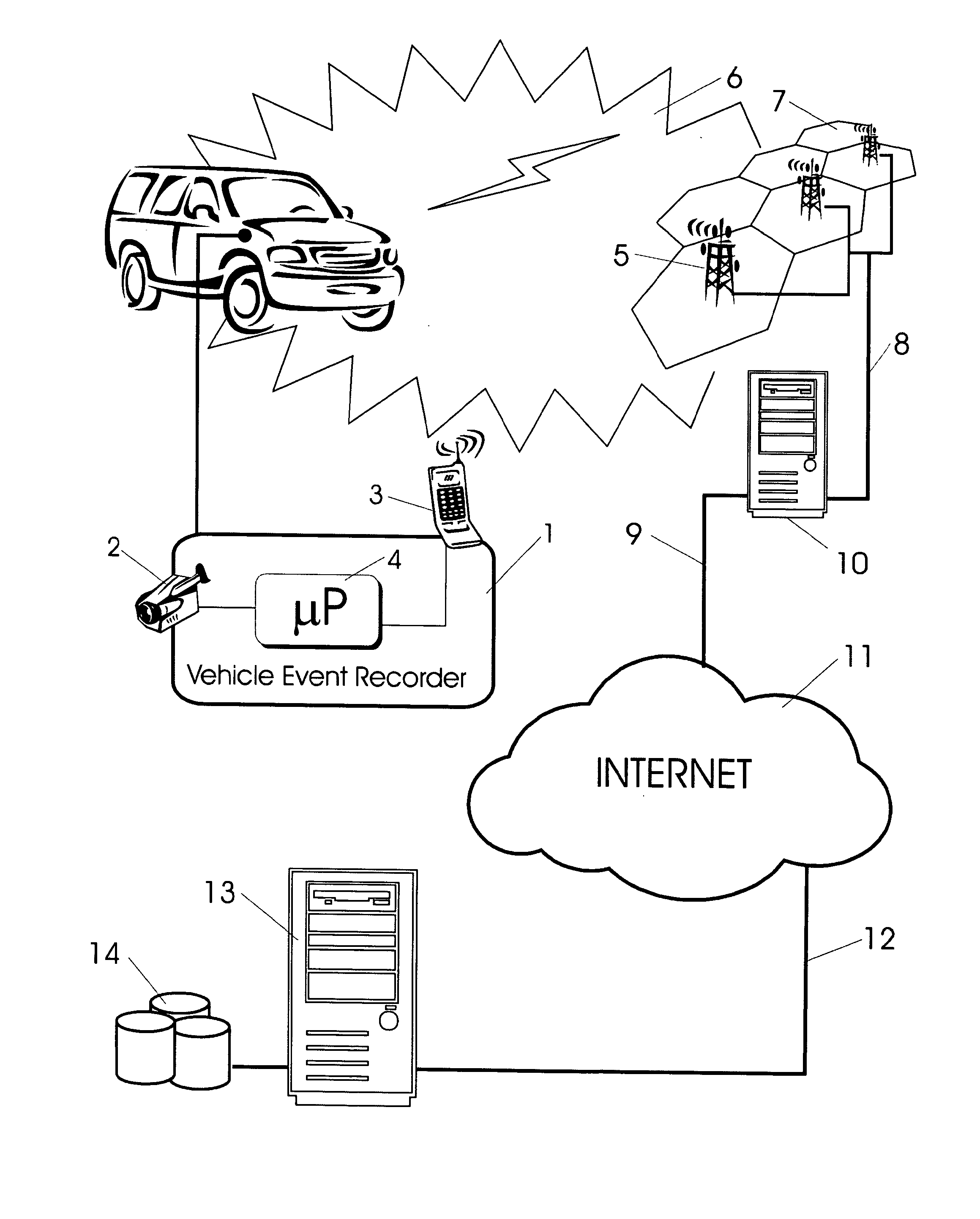 Vehicle Event Recorder Systems and Networks Having Integrated Cellular Wireless Communications Systems