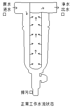 Backwash pre-water filter