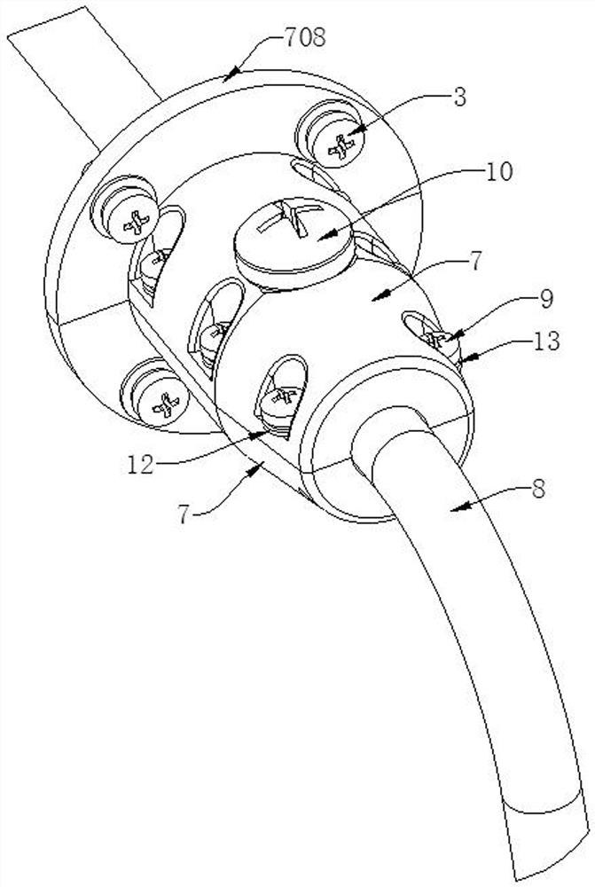 Protective threading clip and its installation method