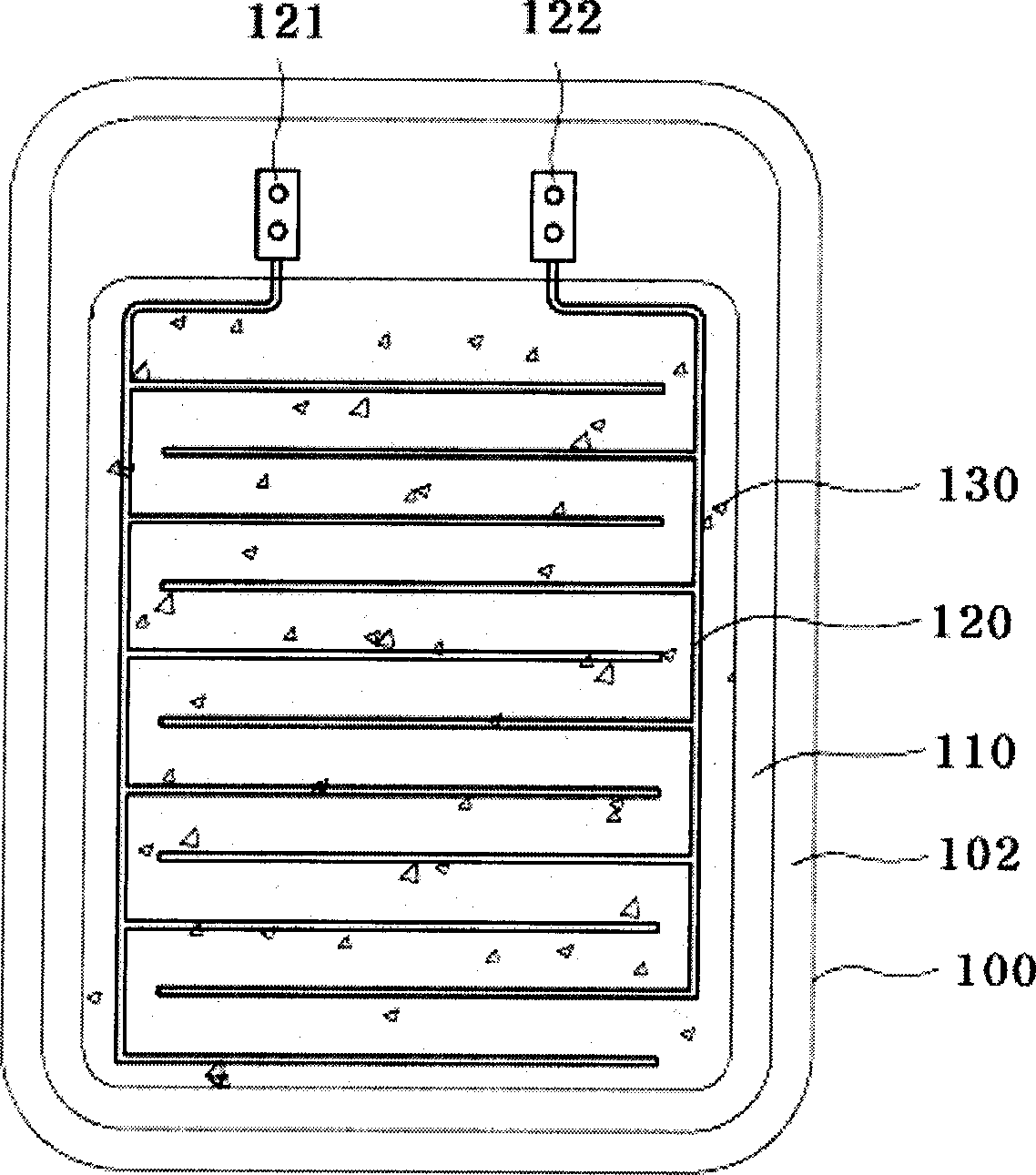 Electric heating mirror and its producing method