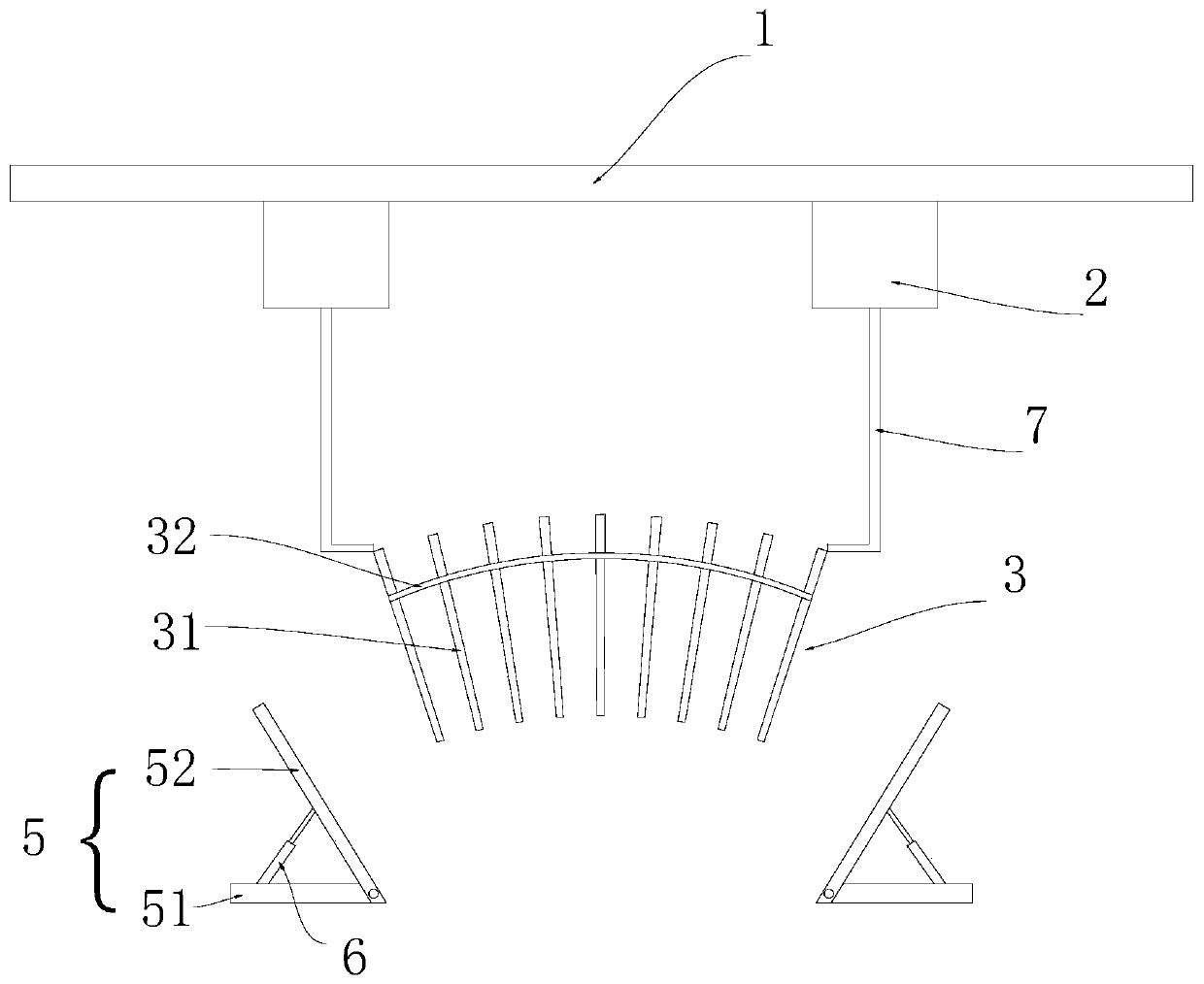 Arc extinguishing device based on segmented insulator