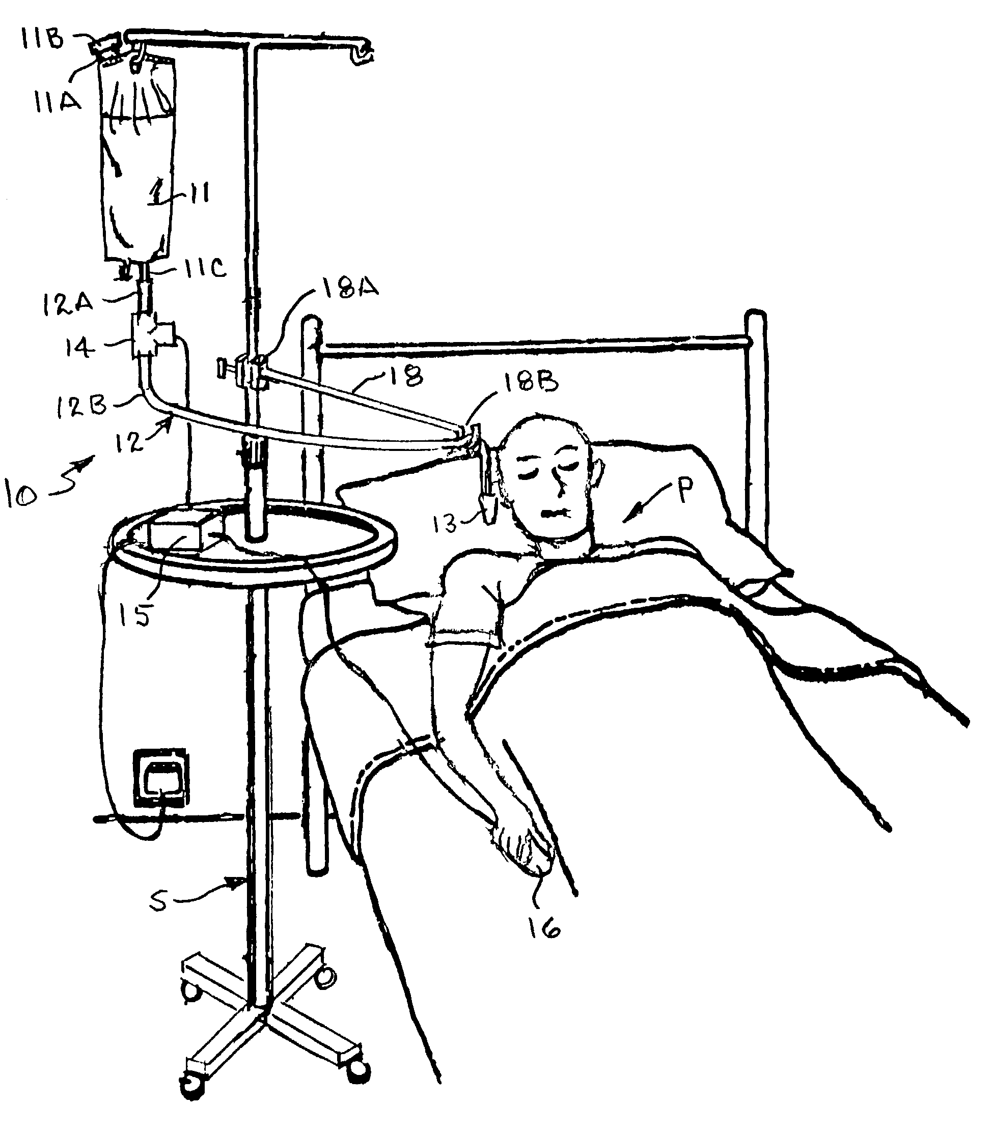 Drinking dispenser for bedridden patients