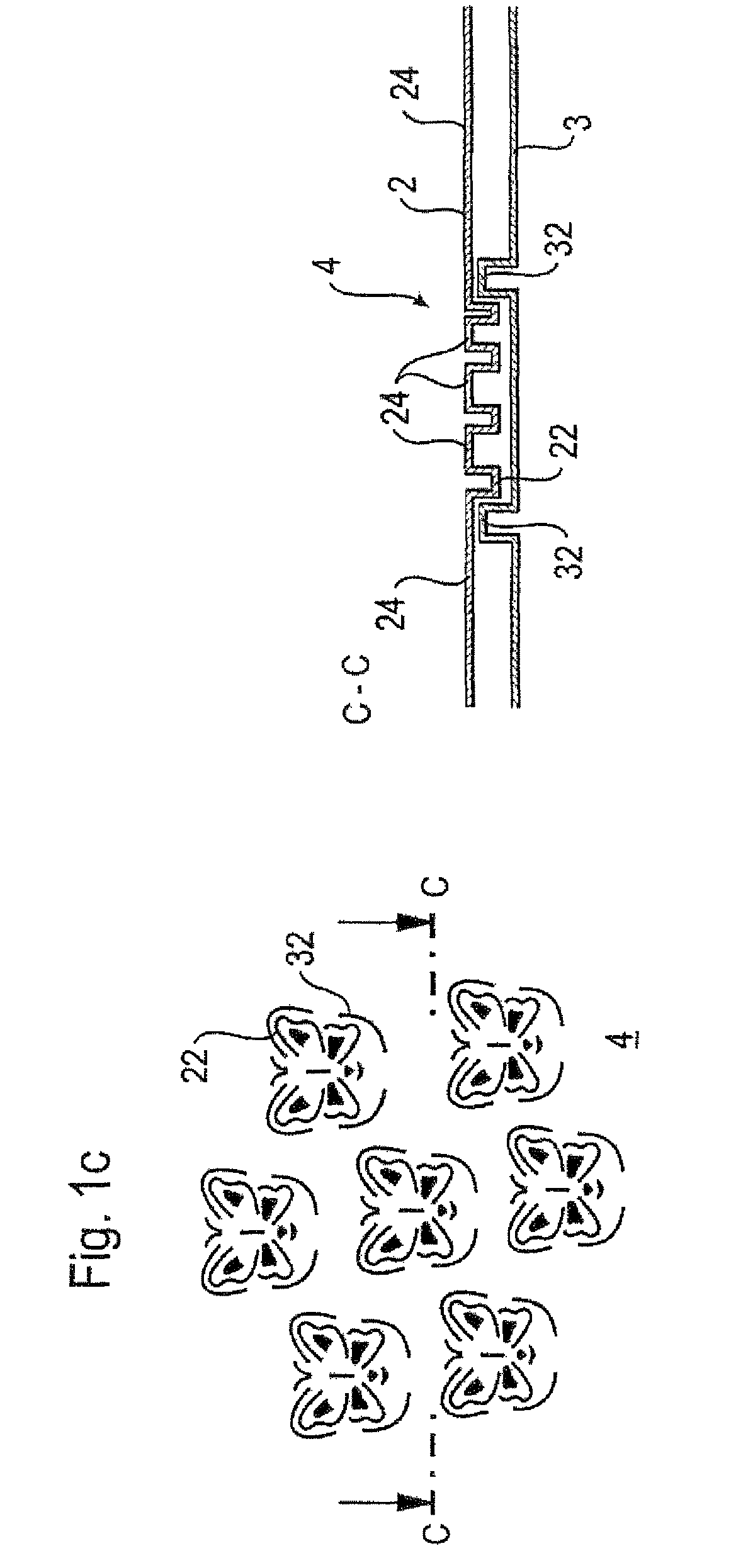 Multi-ply tissue paper product, paper converting device for a multi-ply tissue paper product and method for producing a multi-ply tissue paper product