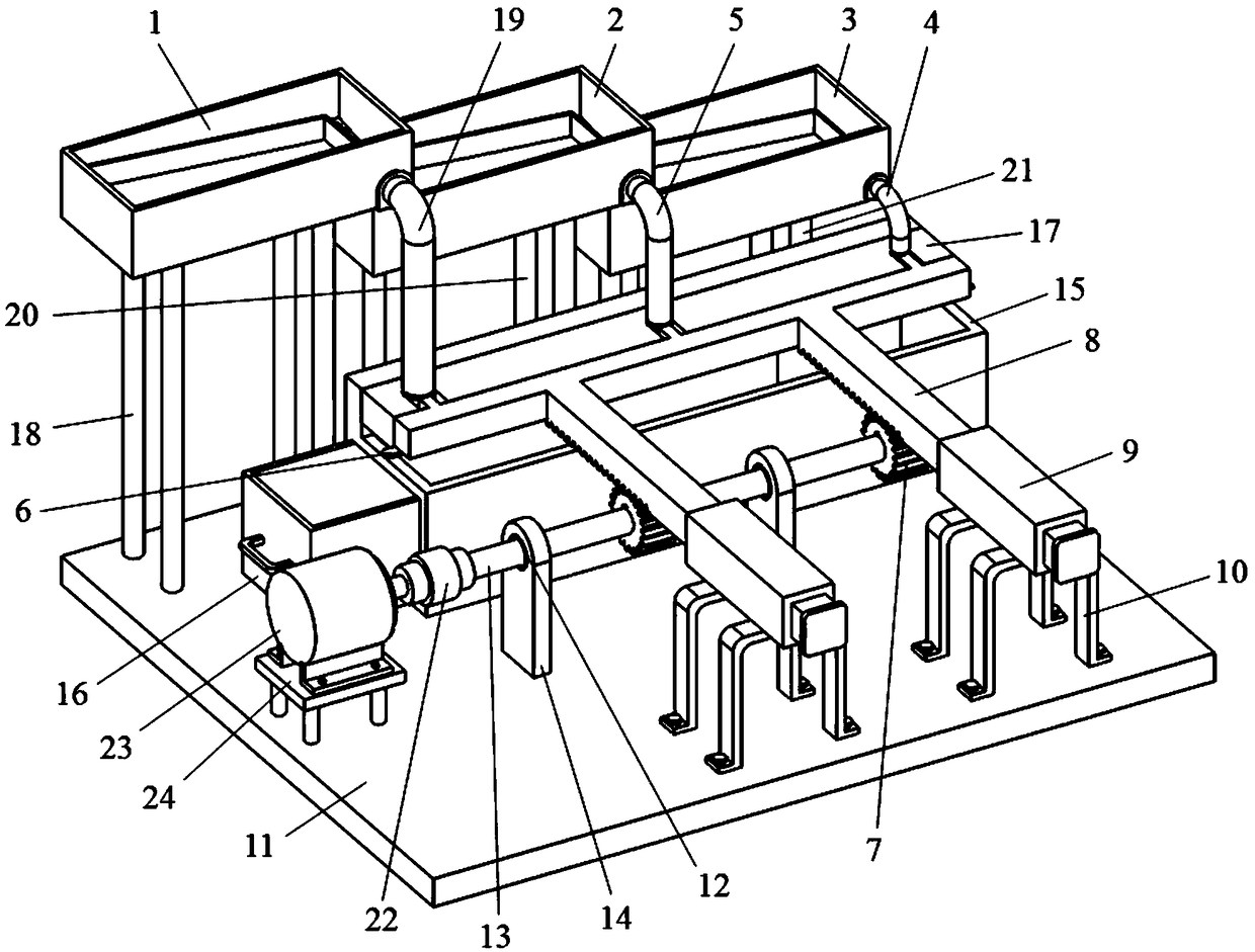 Automatic nut screening and cracking device