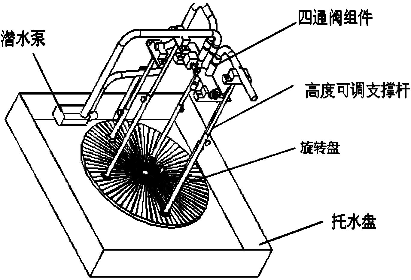 Four-way valve component pre-welding tool capable of general use