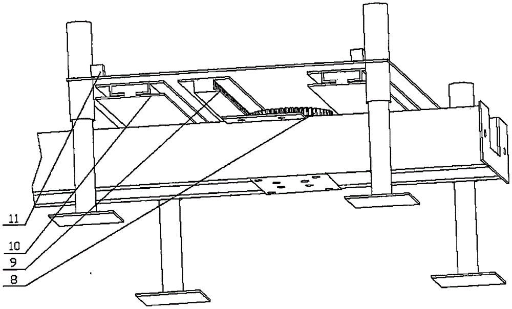 Balance alarm and real-time protective device for aerial working platform of crawler travelling vehicle