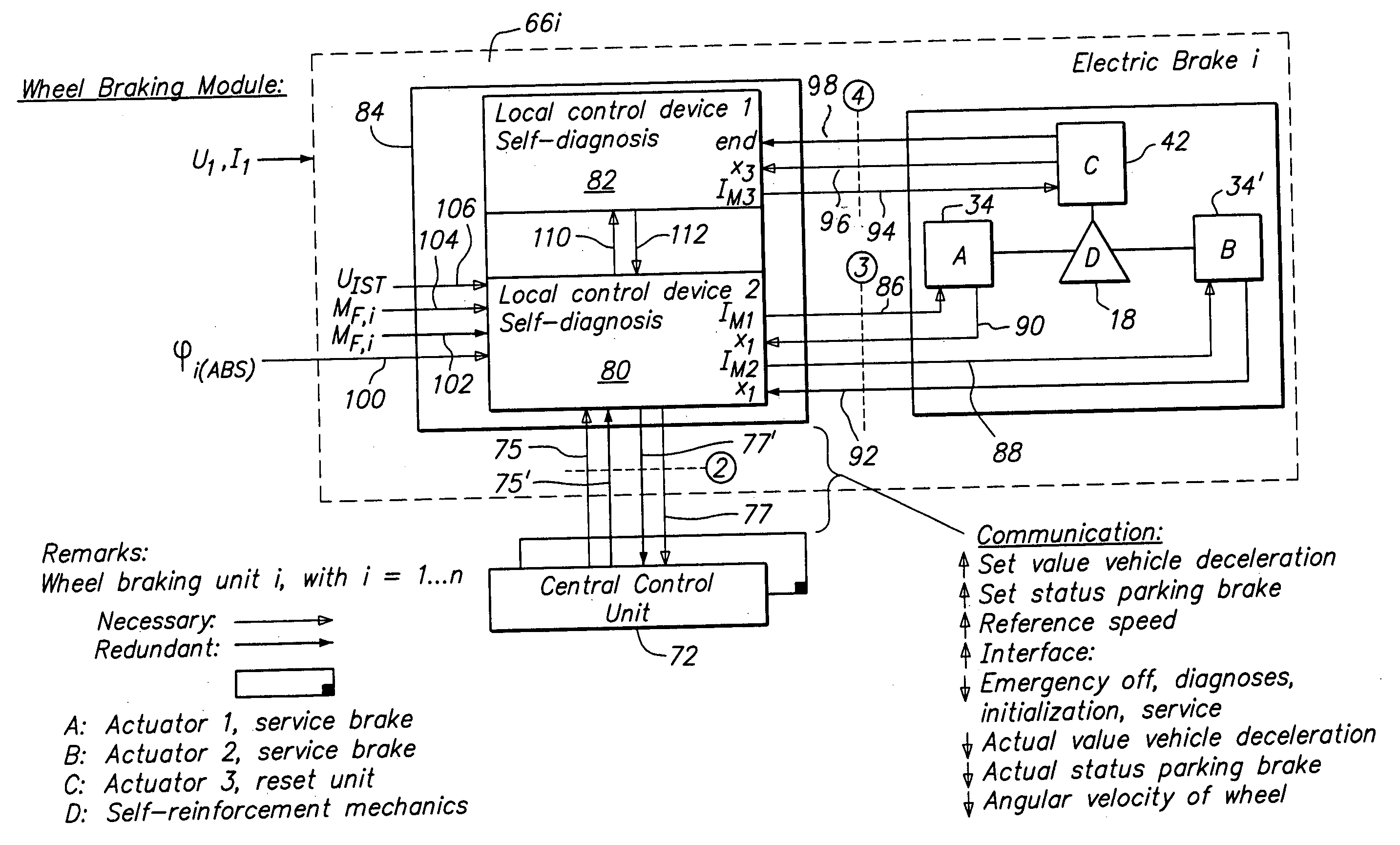 Fail-safe concept for an electromechanical brake