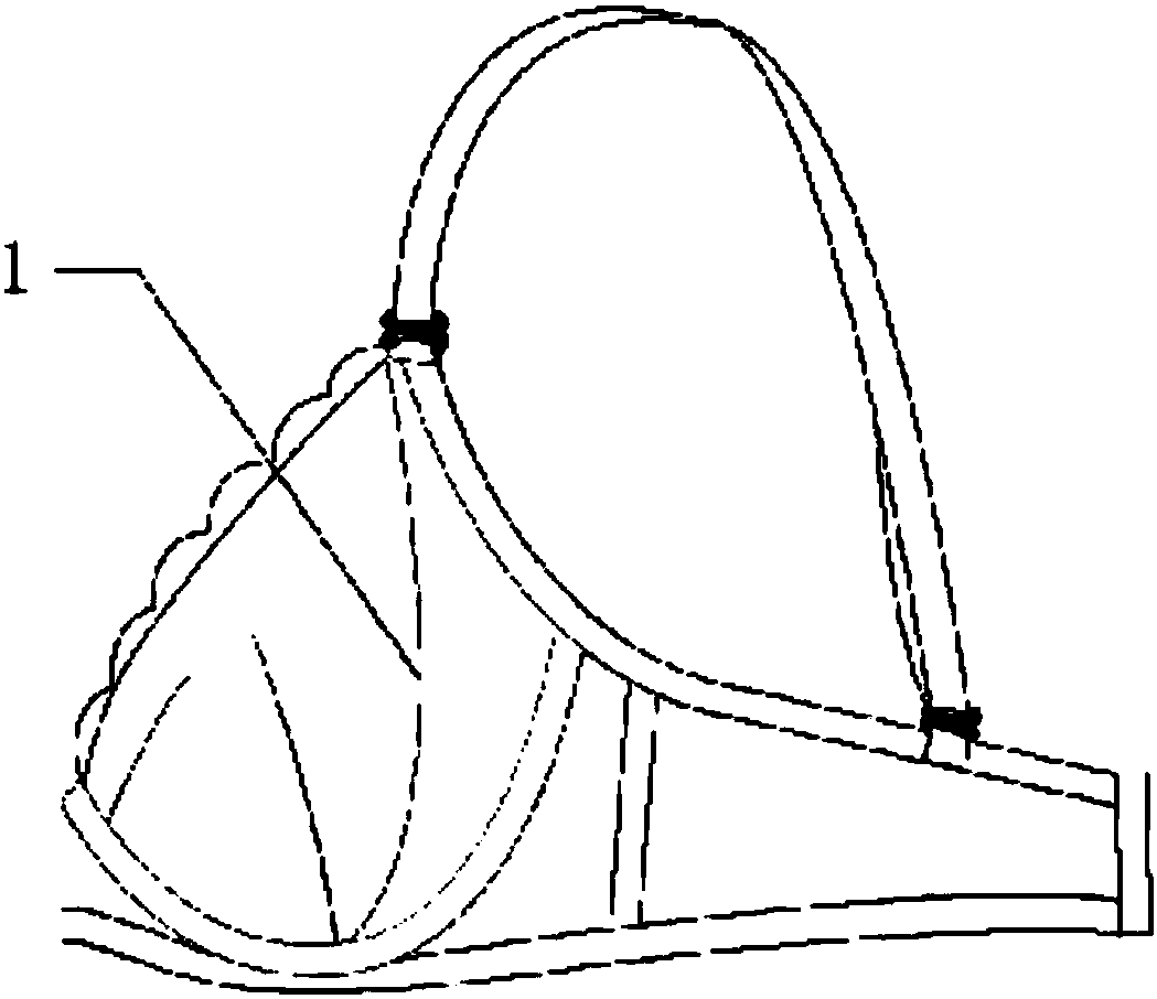 Integral three-dimensional (3D) molded crescent piece underwear structure