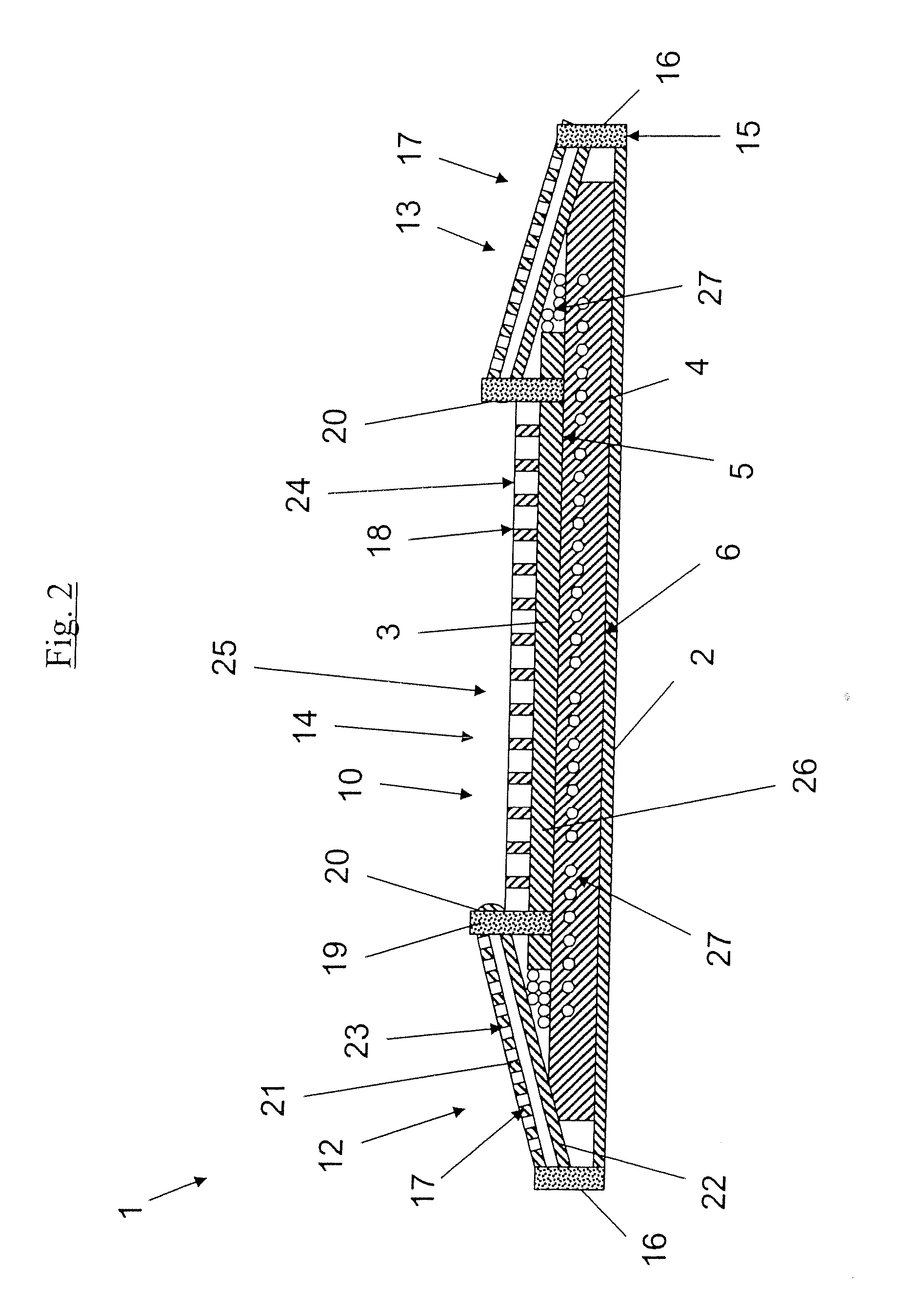 Top layer for an absorbent product