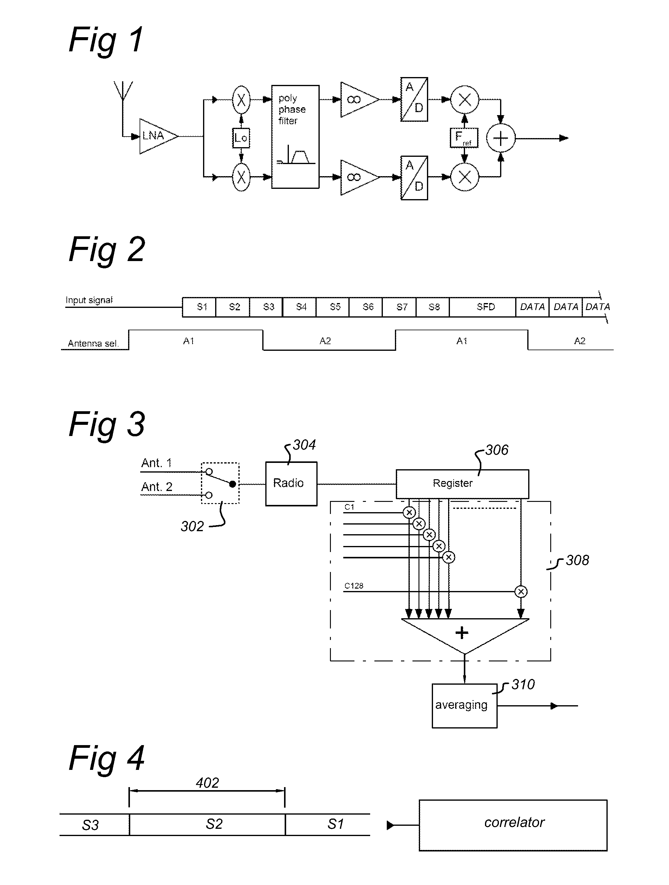 Arrangement for determining a characteristic form of an input signal