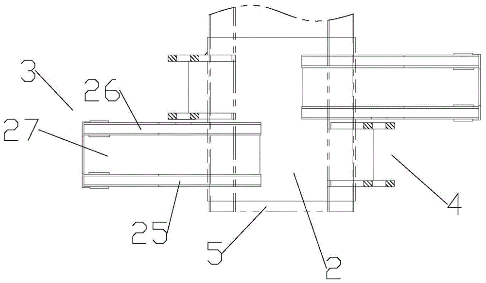 Front outrigger structure of a wrecker