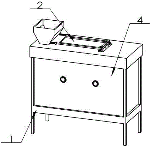 Novel device for extruding and dehydrating Enteromorpha