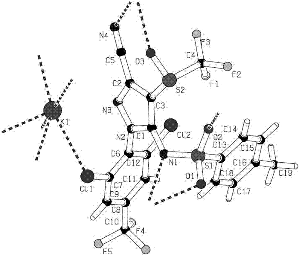 Method for preparing pyrazole sulfamide type sodium, potassium and calcium metal complex by ultrasonic wave one-pot method and application