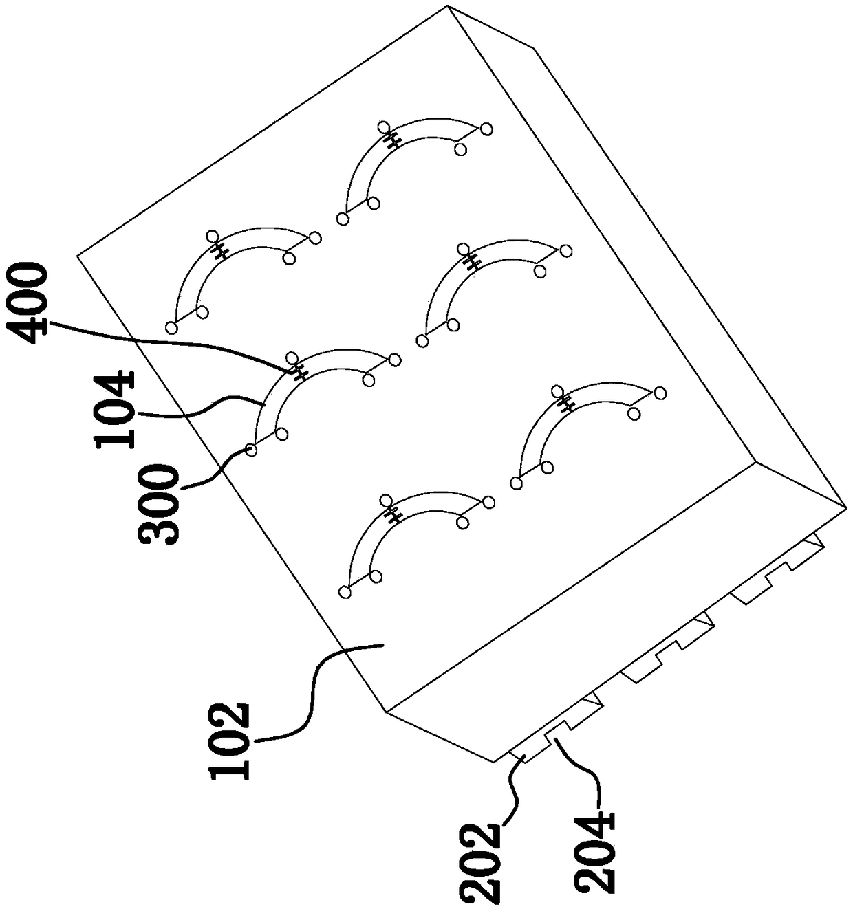 Forging and pressing die for manufacturing brake pads