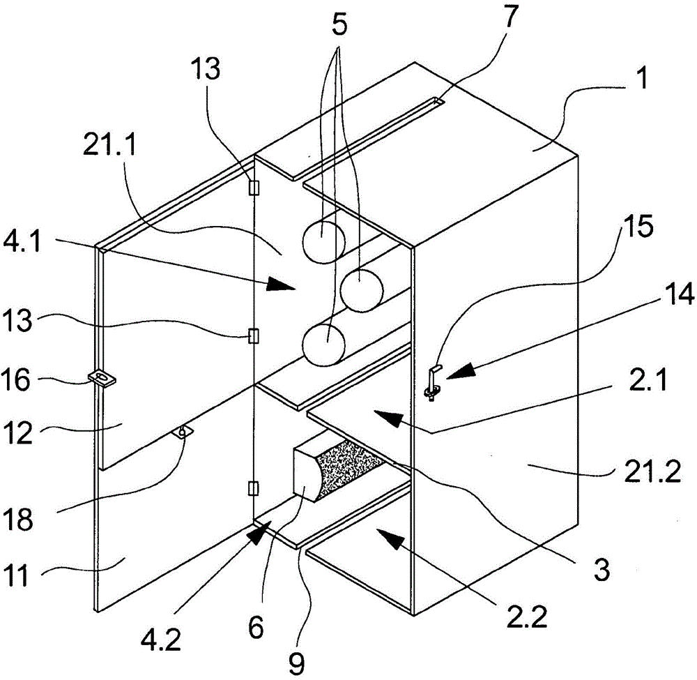 Device for treating synthetic threads