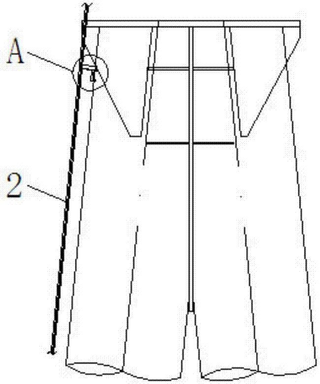 Slave end framework column for 800kV convertor station alternating current filter united framework