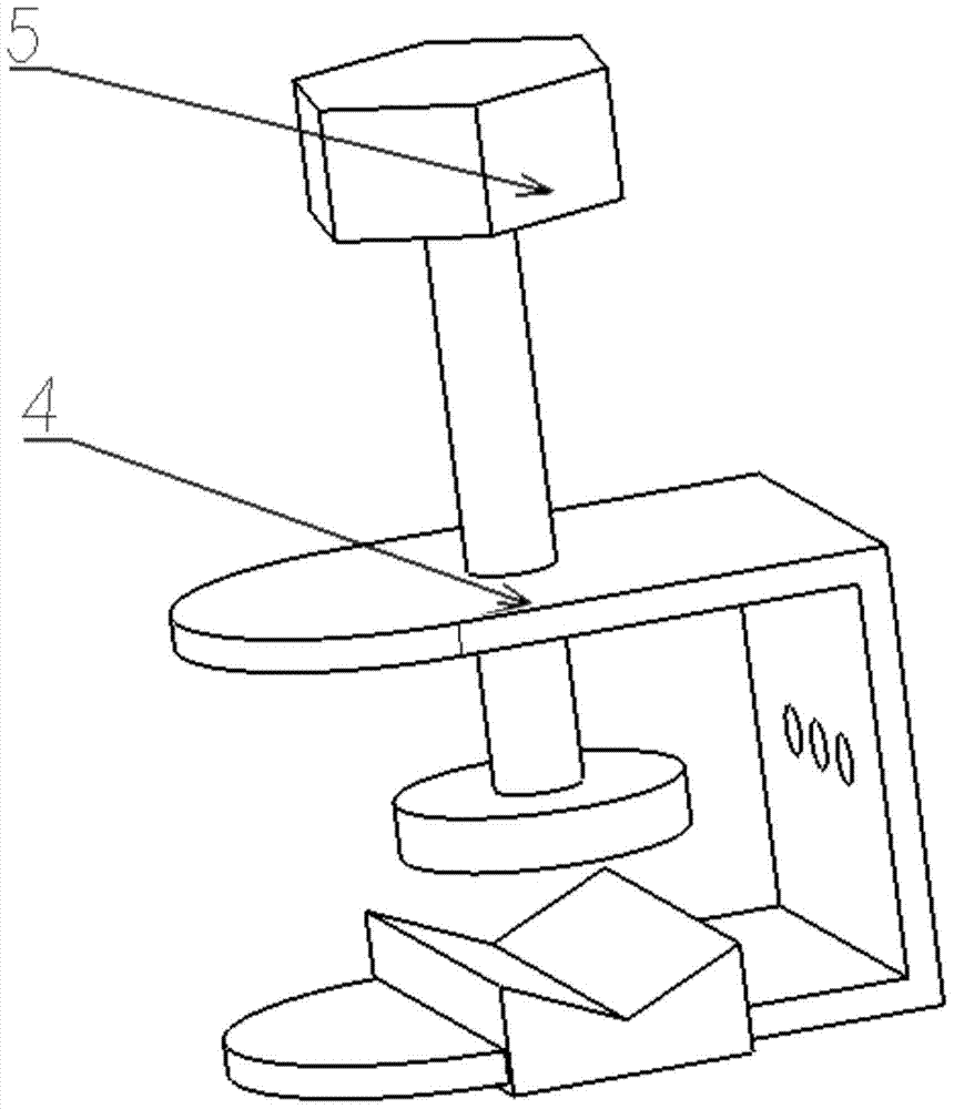 Microphone fixture for measuring noise at the driver's ear in a vehicle