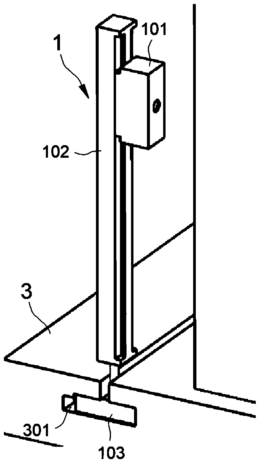 Telescopic laser scanning detection system suitable for platform door and control method of telescopic laser scanning detection system