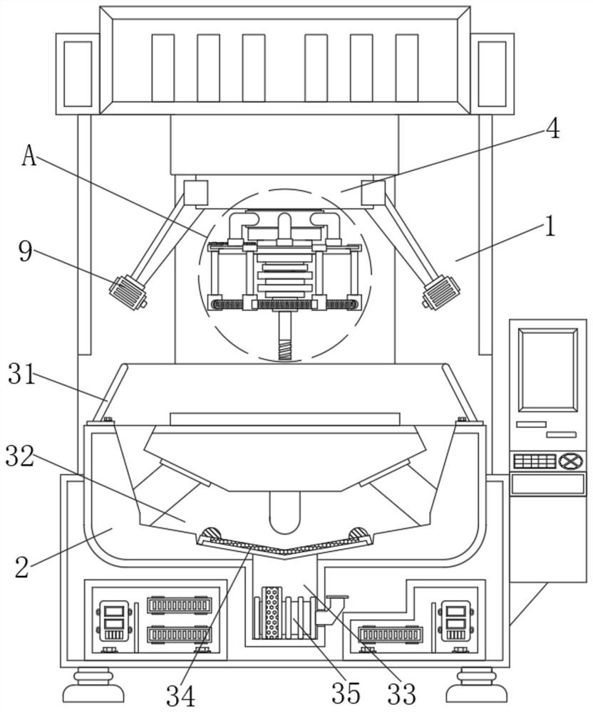 A chip extraction mechanism based on machine tool cutting operations