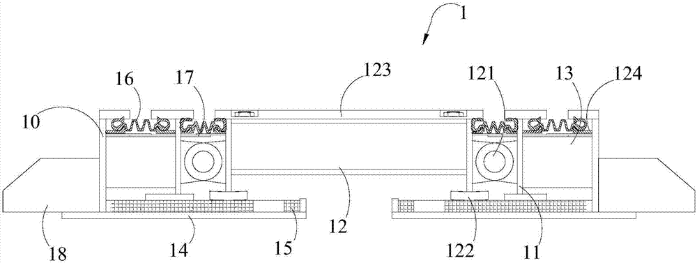 Double-hinge system bridge expansion device