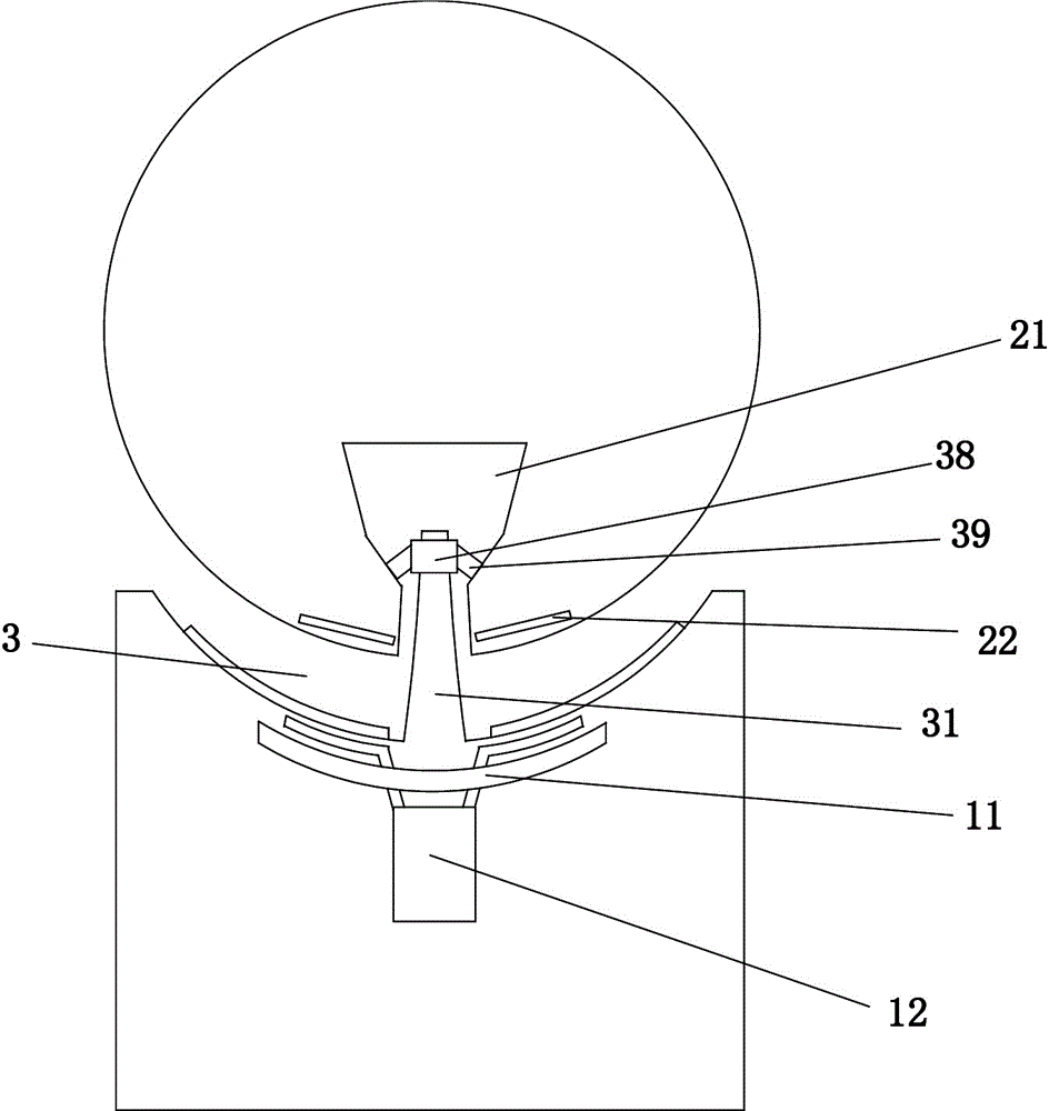 Display cabinet with magnetic suspension device