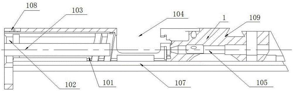 Spiral rotating and rigid locking mechanism for handgun