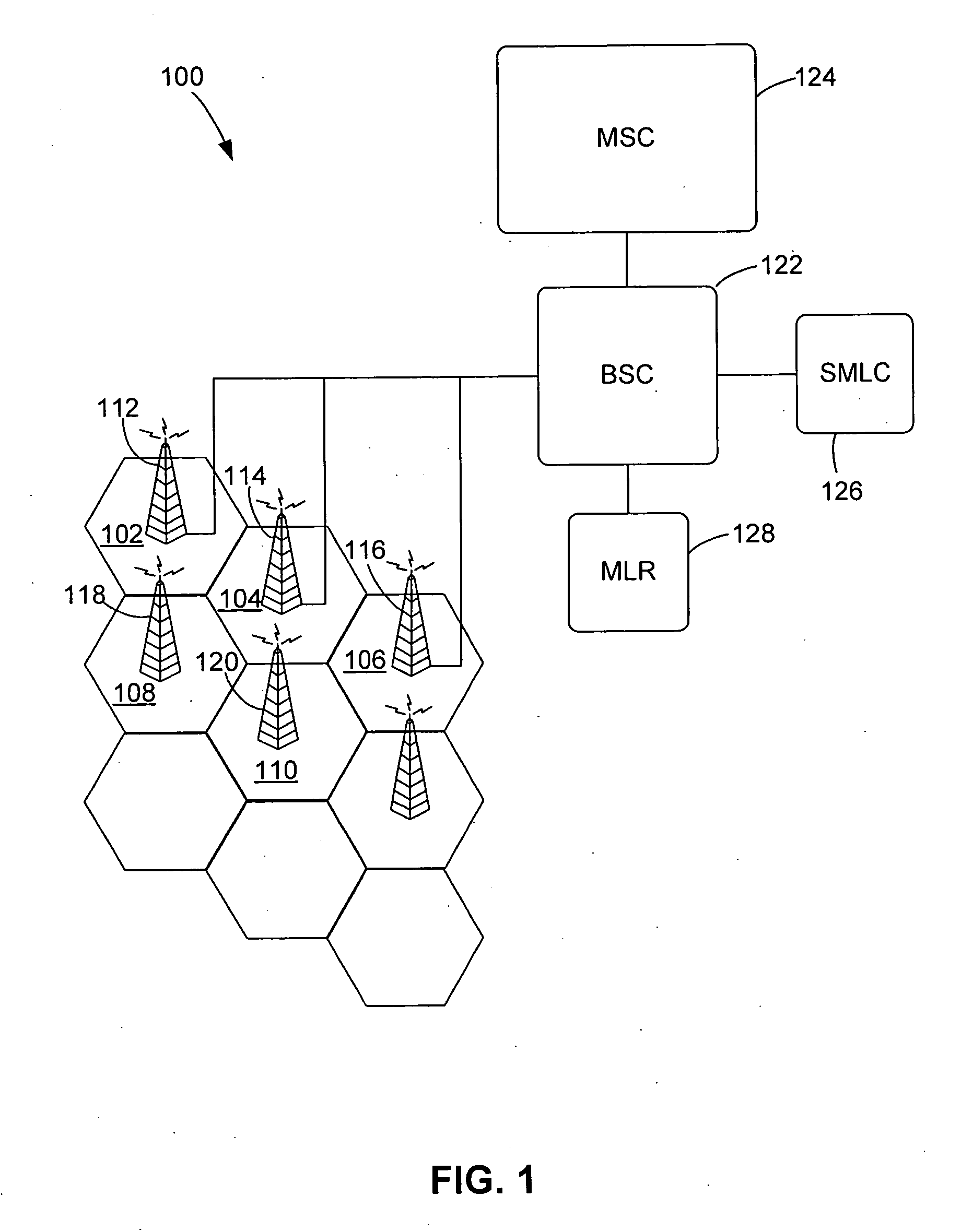 Location-based cell determination for mobile communication networks