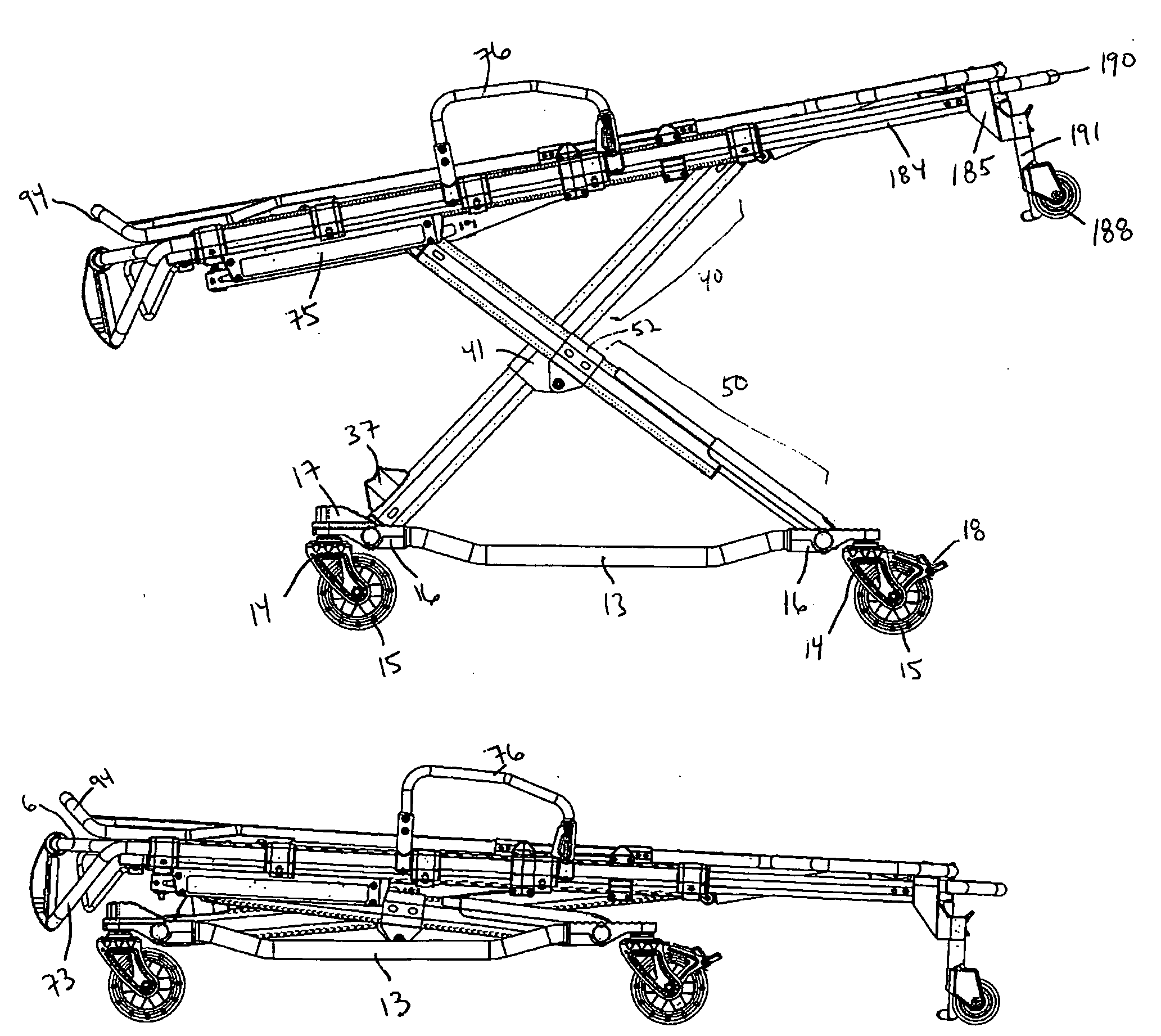 Ambulance cot system