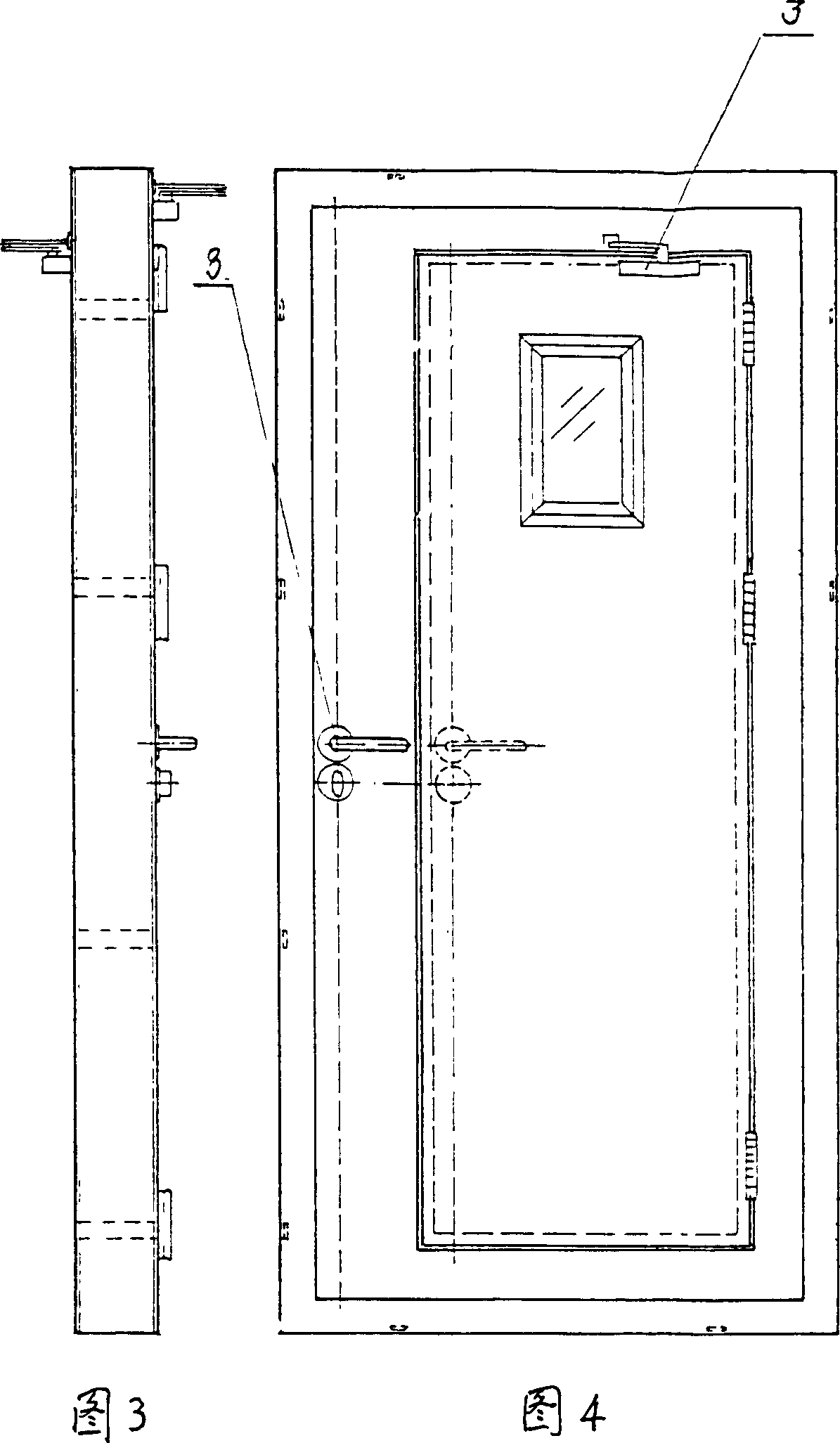 Two-way opening single casement escape door