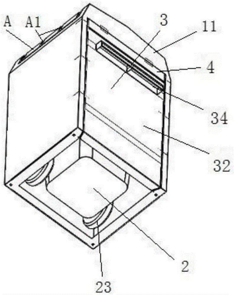 Combination type garbage can