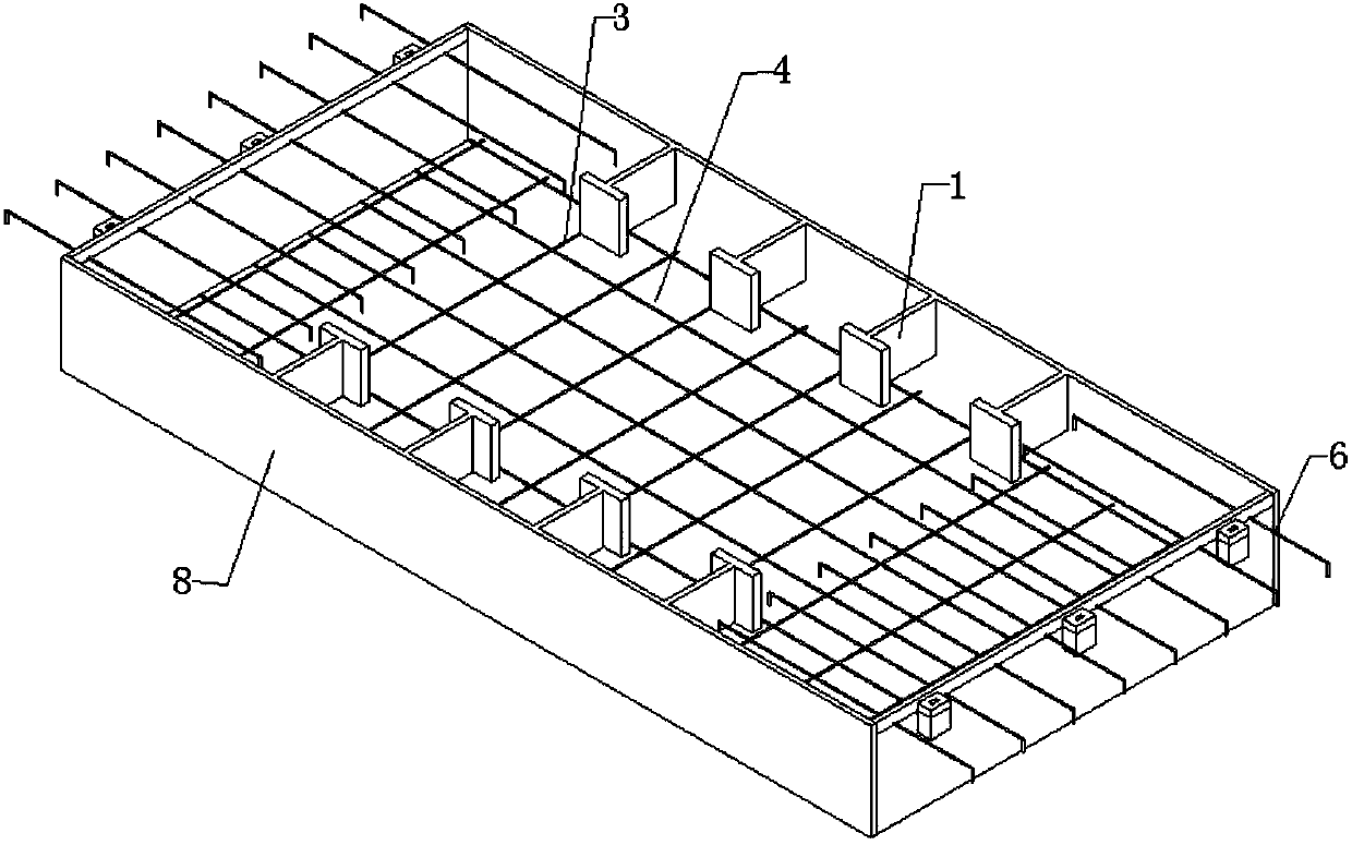 Structure of fully prefabricated one-way plate with splicing grooves and manufacturing and assembling method of structure of fully prefabricated one-way plate with splicing grooves