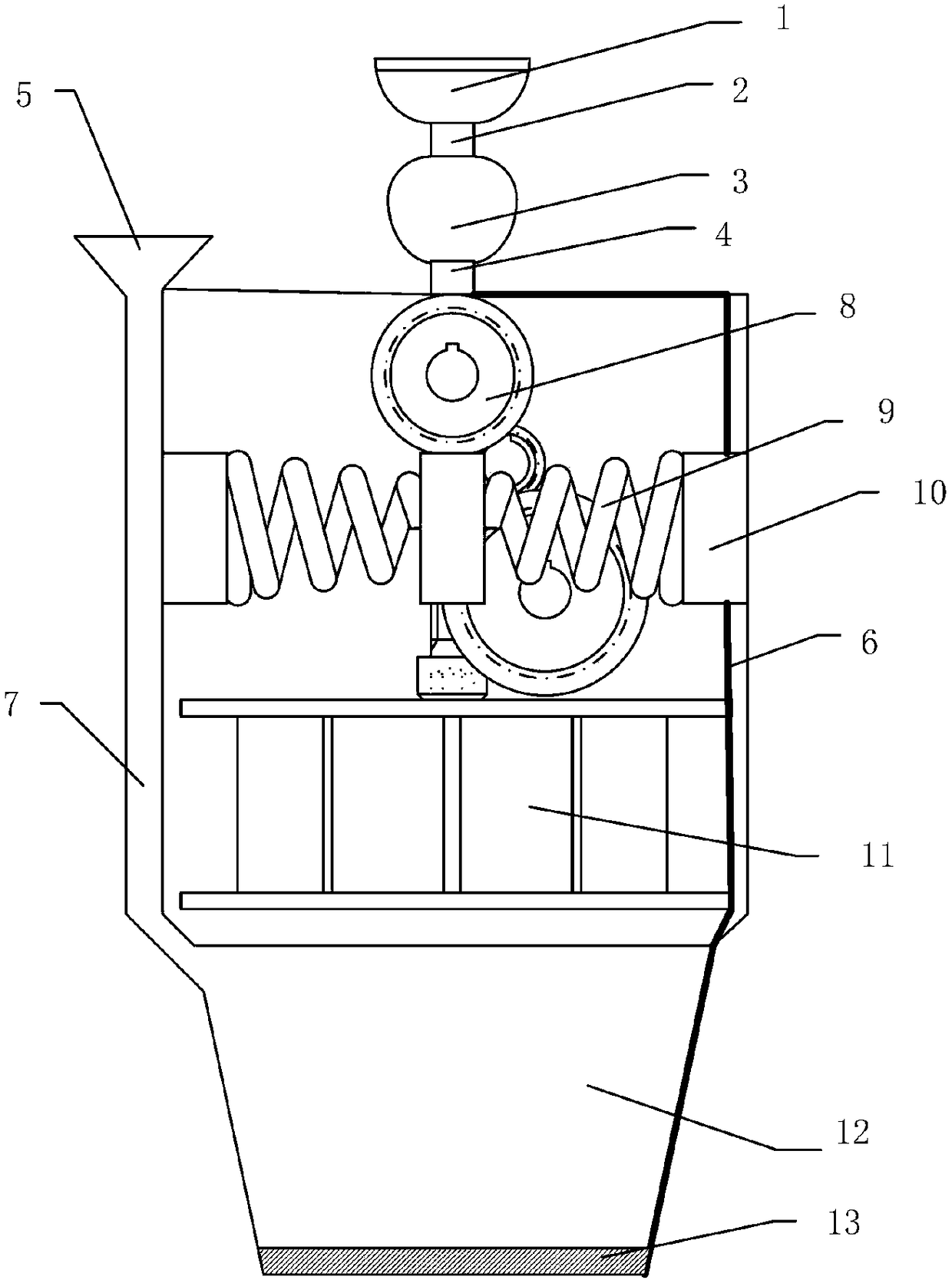 Motor vehicle waste oil storage system based on noise power generation