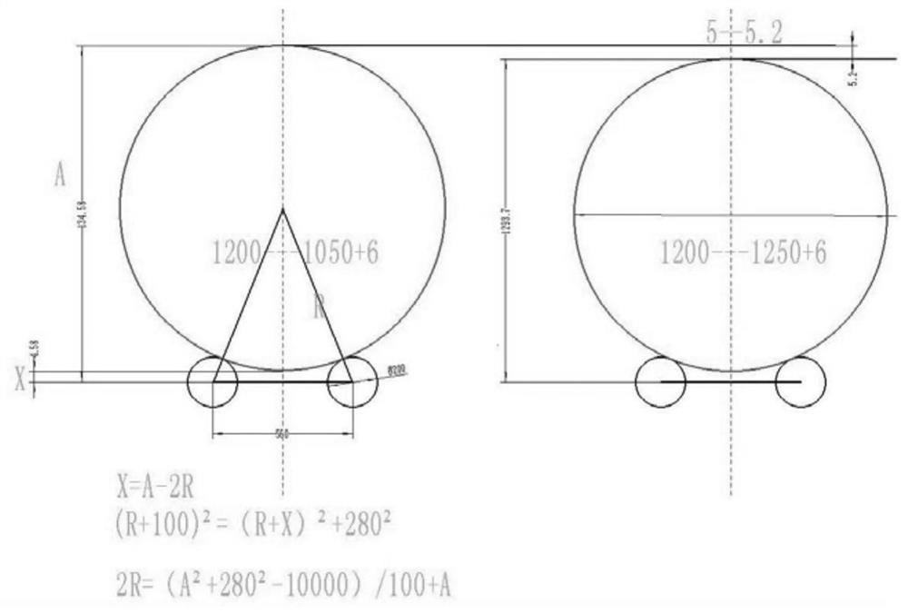 DN400-DN1200 centrifugal nodular cast iron pipe socket ovality detection and correction system