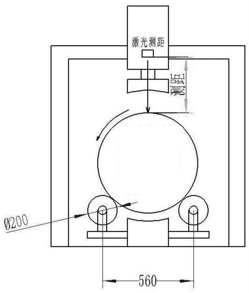 DN400-DN1200 centrifugal nodular cast iron pipe socket ovality detection and correction system