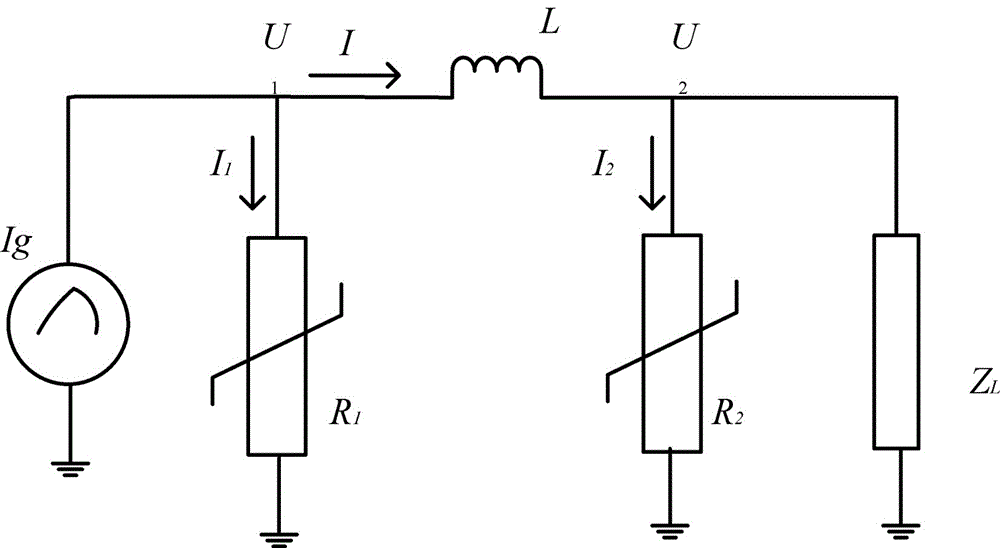 High-power electromagnetic pulse protection module used for power line