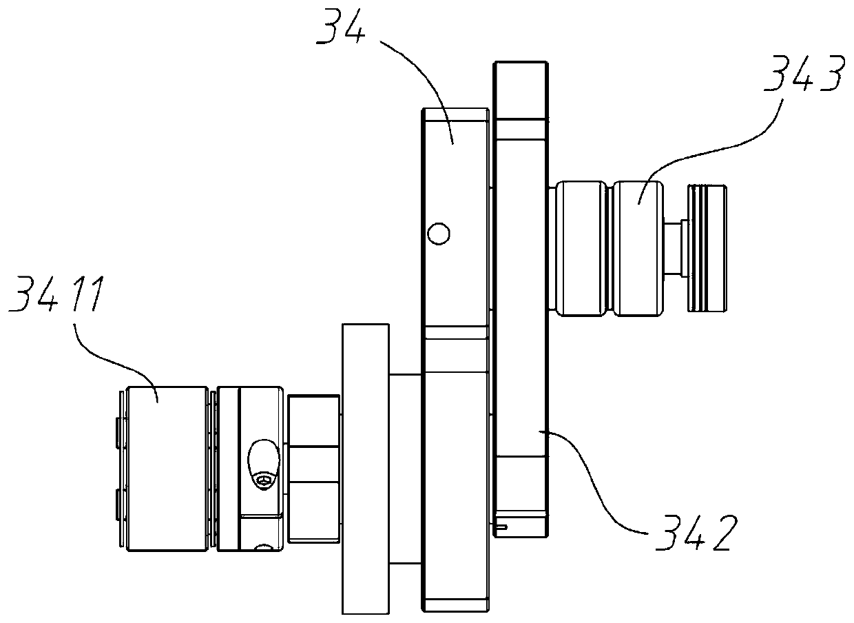 Synchronous transferring and guiding mechanism