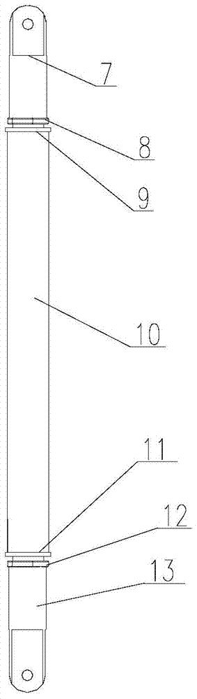 A pole-type support structure earth sensor bracket