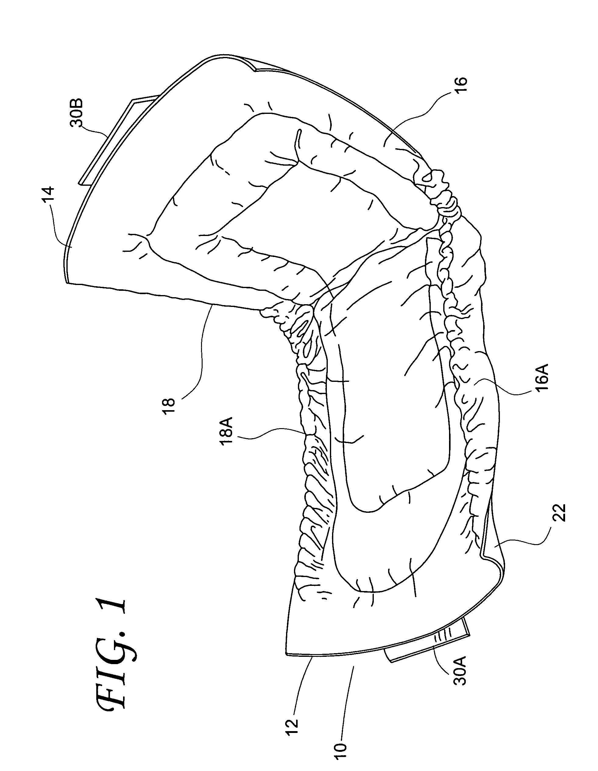 Sanitary elasticized male guard