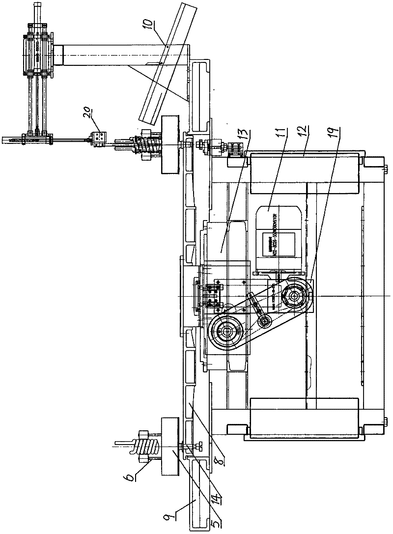 Spiral luminous tube pin bending machine