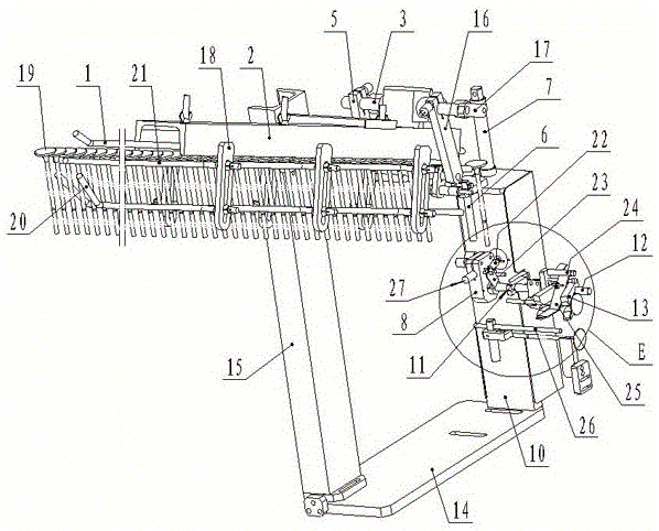 Loading device for automatic detection of valve rods