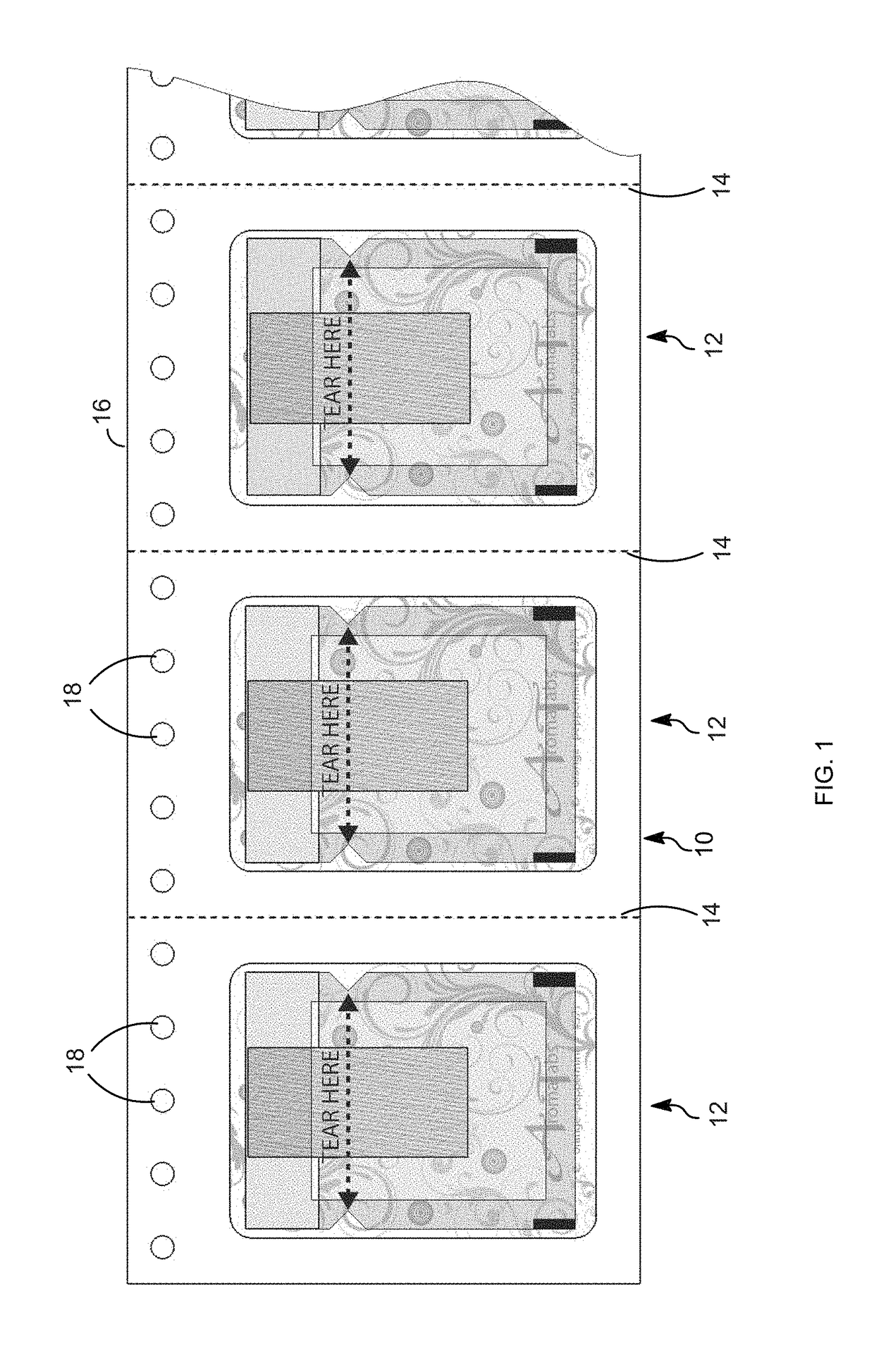 Aromatic adhesive-backed tab and method of using same