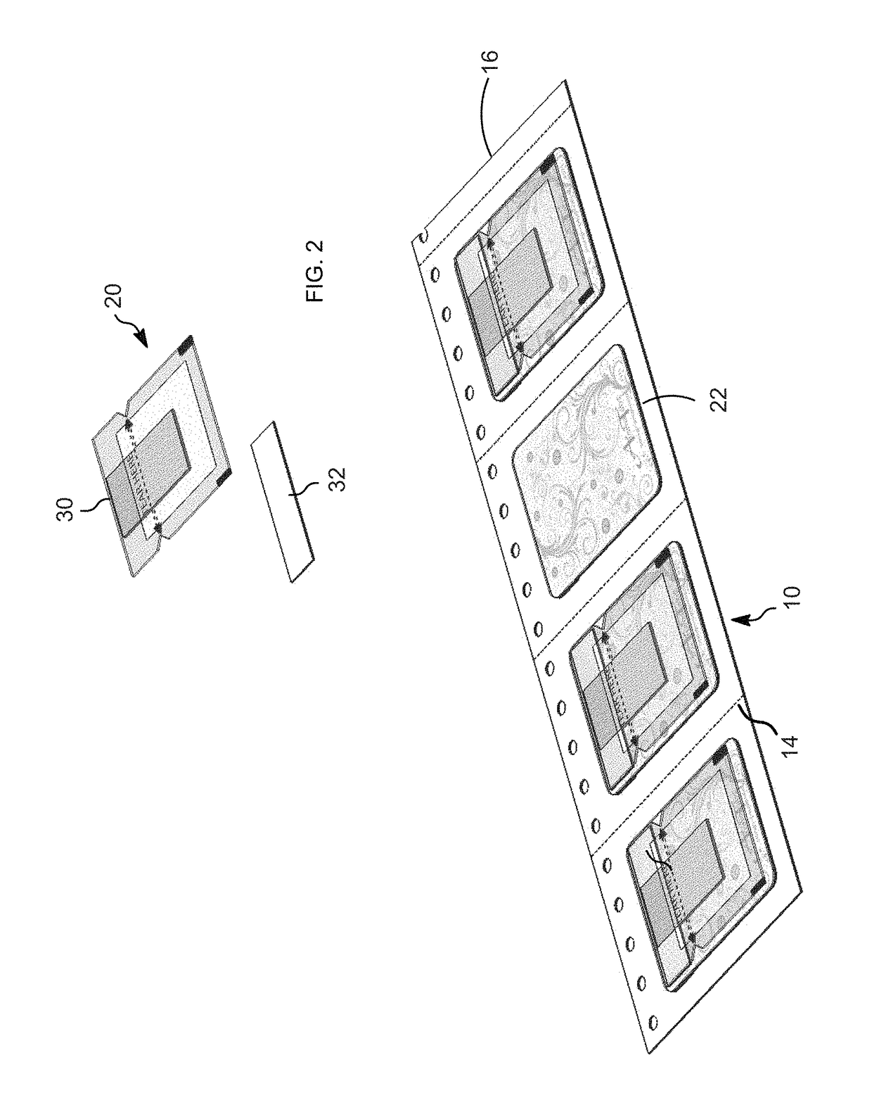 Aromatic adhesive-backed tab and method of using same