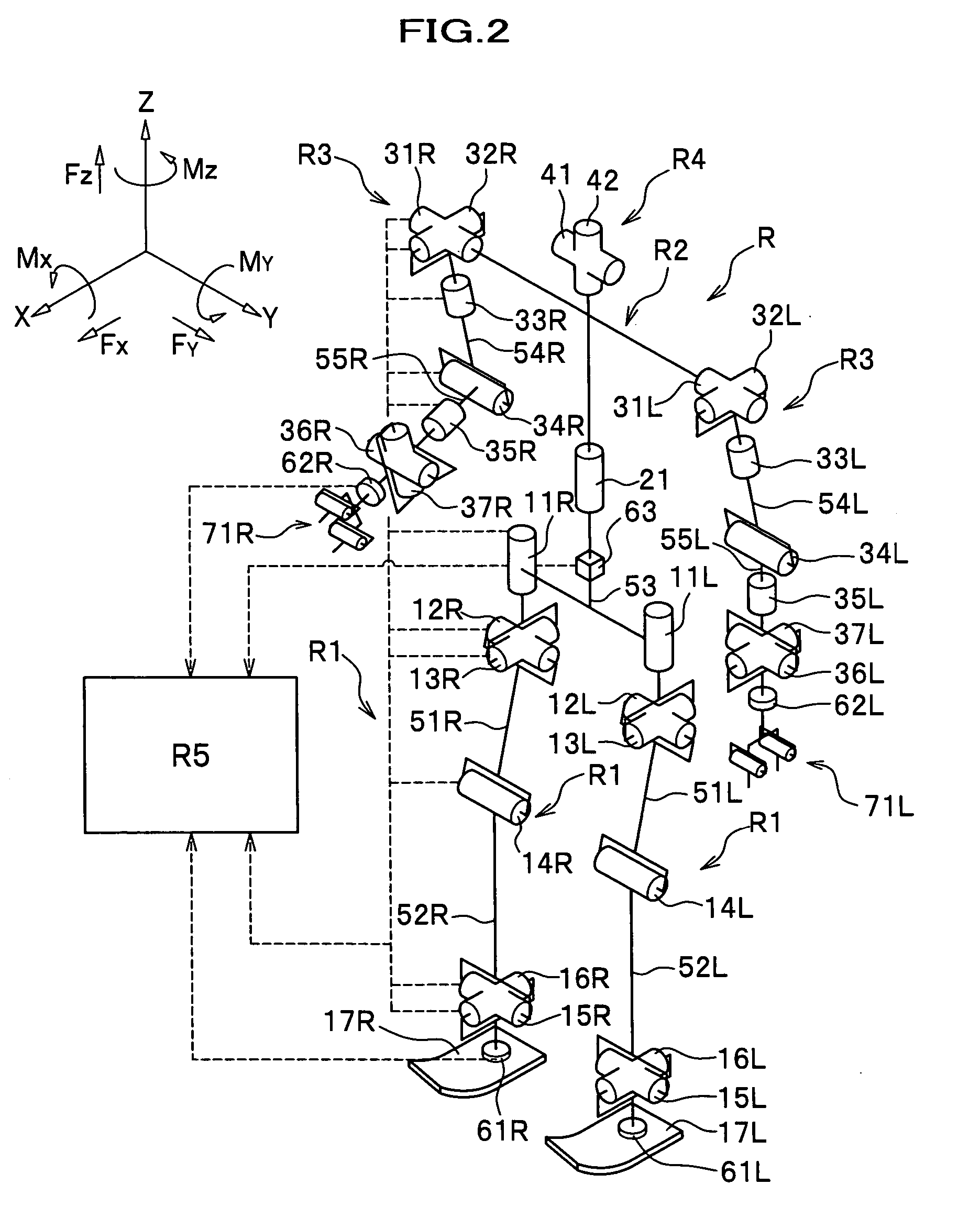 Legged mobile robot controller, legged mobile robot and legged mobile robot control method